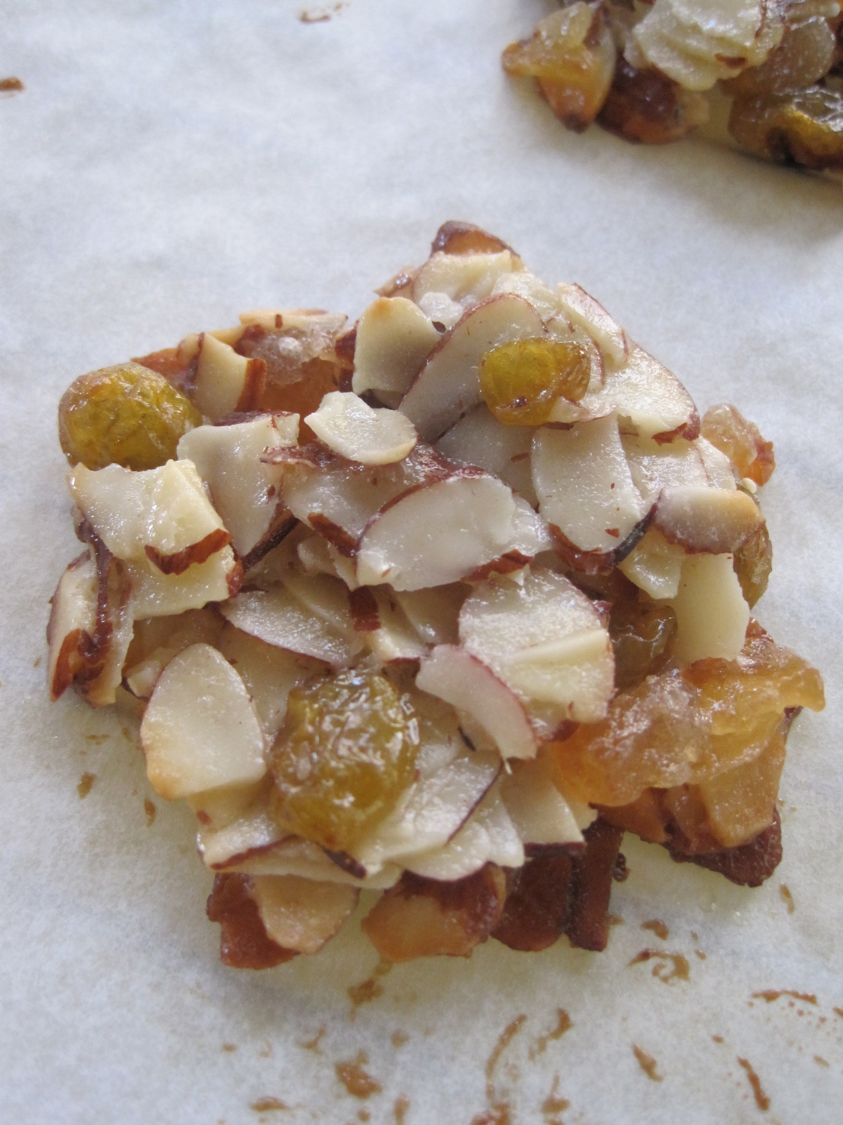 Almond, Cherry and Ginger Florentines