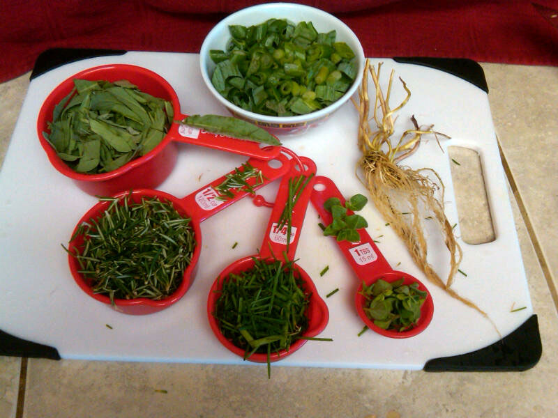 Garden Fresh Savory Herb Pea Soup