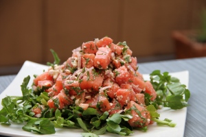 Minty Watermelon Salad