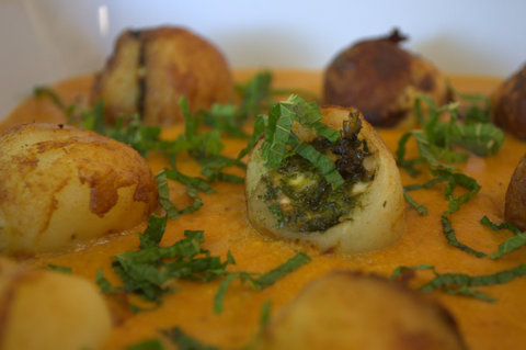 Minty 'Marriage proposal' potatoes