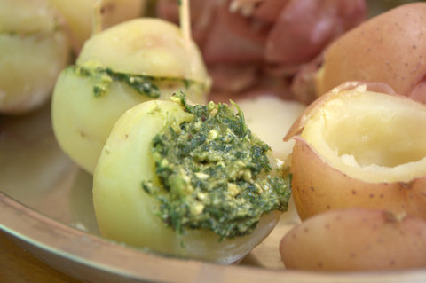 Minty 'Marriage proposal' potatoes