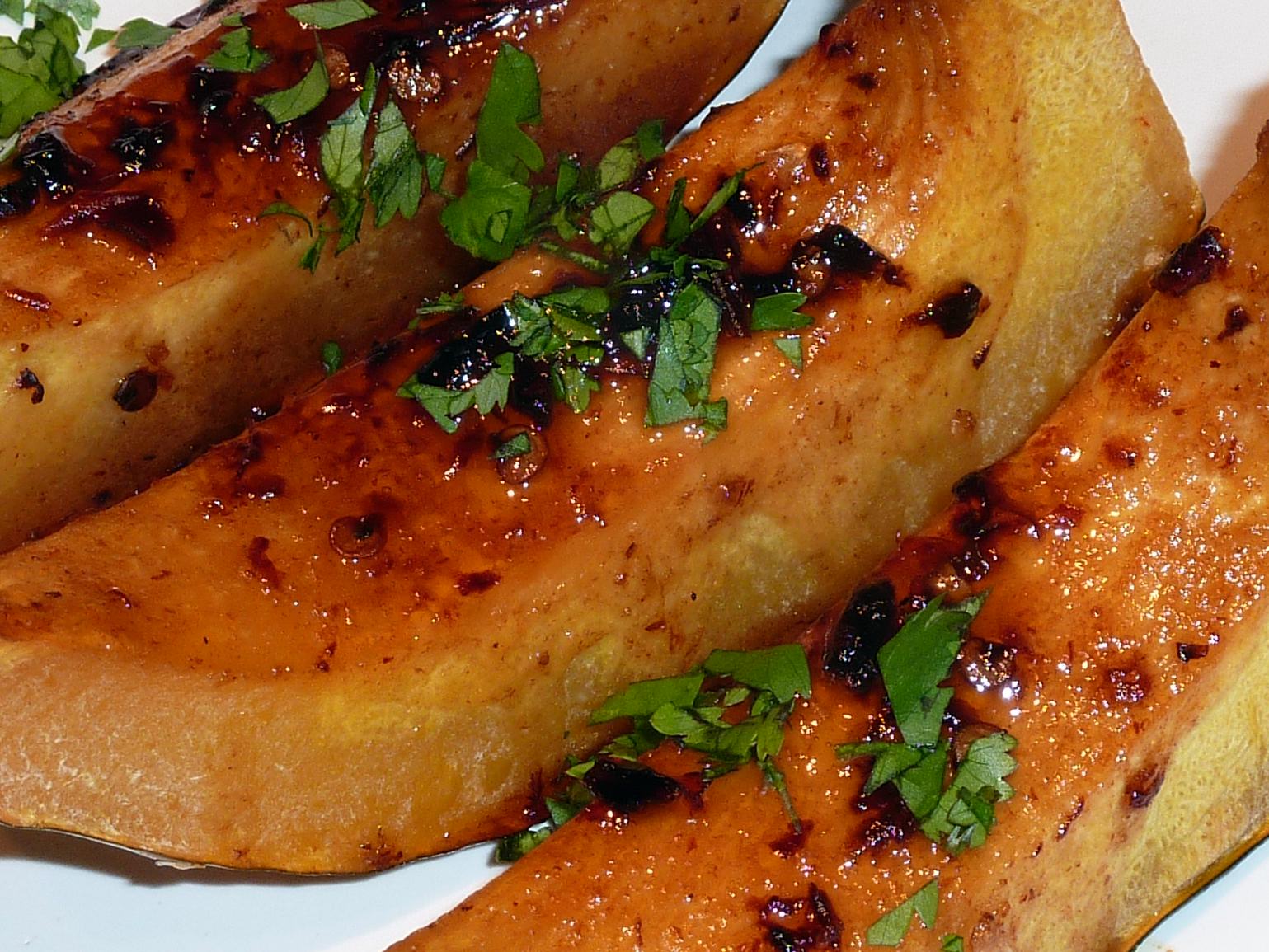 Roasted Acorn Squash with Chipotle-Hoisin Glaze