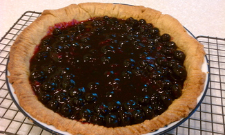 Minty Blueberry Pie