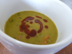 Minted Split Pea Soup with Harissa
