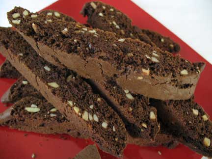 Double-Chocolate Biscotti with Cherries and Almonds
