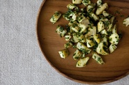 Artichokes and parsley, preserved lemon pesto