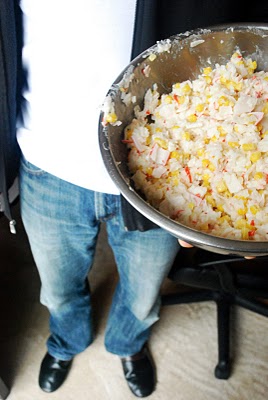 Crab and Corn Rice Salad