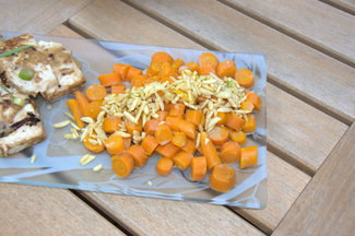 Orange lassi-inspired carrots