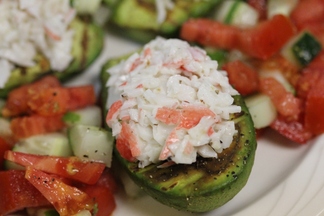 Seafood Salad Stuffed Avocado