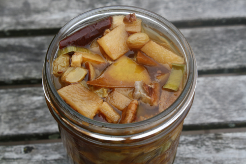 Spicy Lacto-fermented Pear Chutney