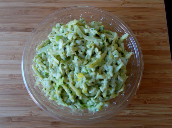 Egg and Cheese Salad with Spicy Cilantro-Pepitas Aioli