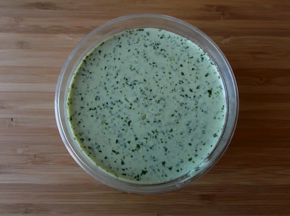 Egg and Cheese Salad with Spicy Cilantro-Pepitas Aioli