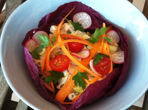Left-Over BBQ Meat Salad with Tonnato Sauce