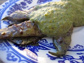 Broccoli Basil Flax Cream Coulis
