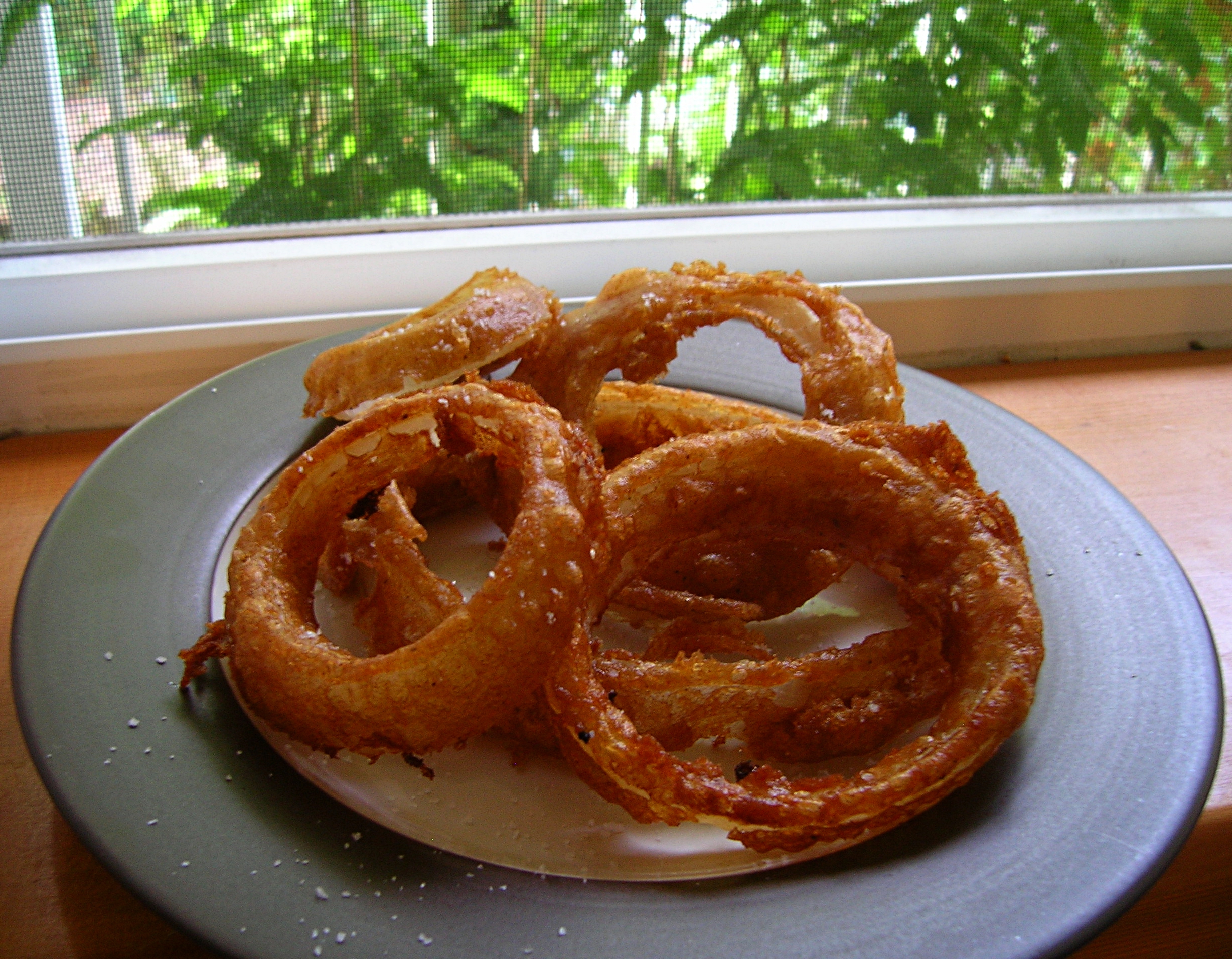 Beer-Battered Mesquite Onion Rings