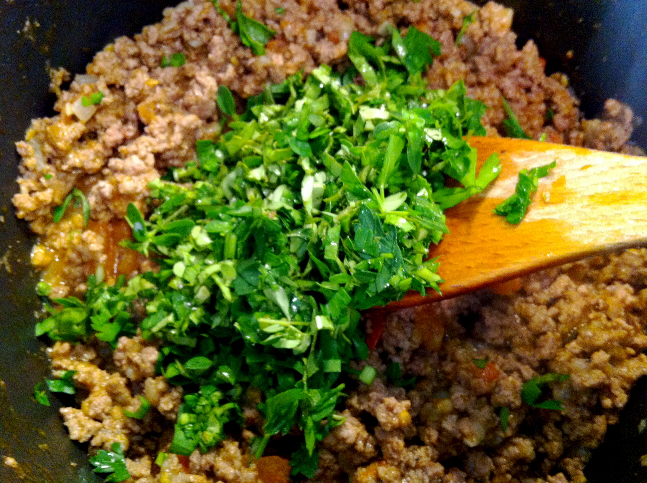 tomates farcies:  vegetarian & beef stuffed tomatoes, bonus QUINOA salad