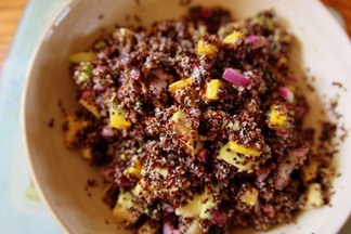 Black Quinoa with Avocado & Summer Squash. 