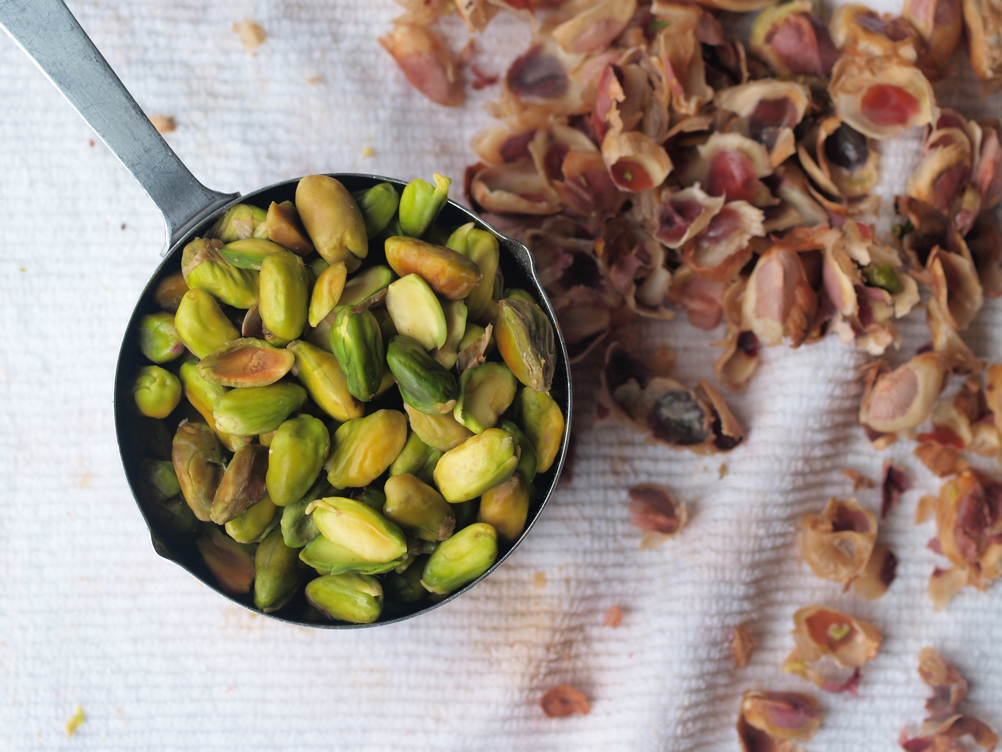 Pistachio rose biscotti
