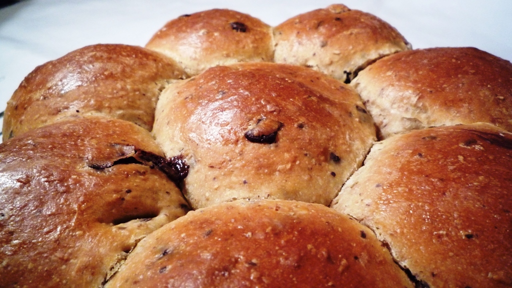 chocolate breaking bread