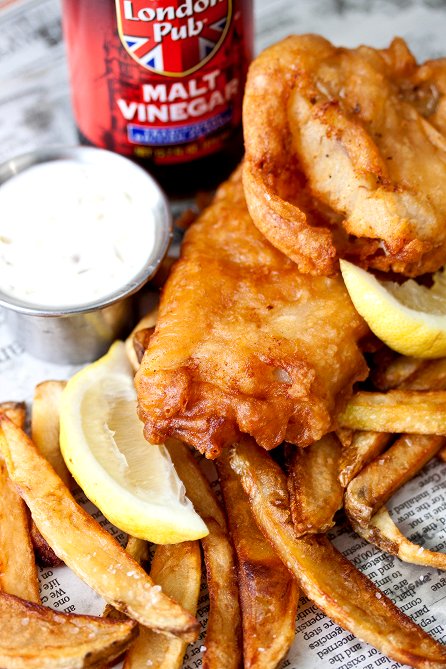 IPA-Battered Fish and Chips