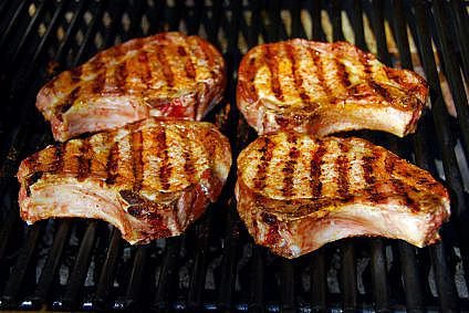 Orange & Molasses Grilled Pork Chops
