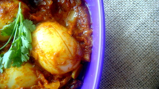 Easy, Spicy, Zesty Egg Masala