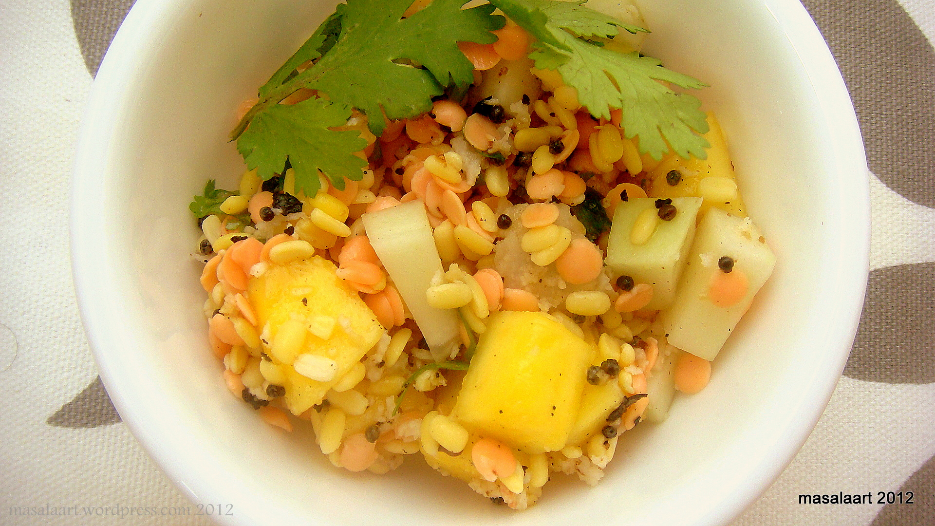 Summertime Lentil Salad With Mango