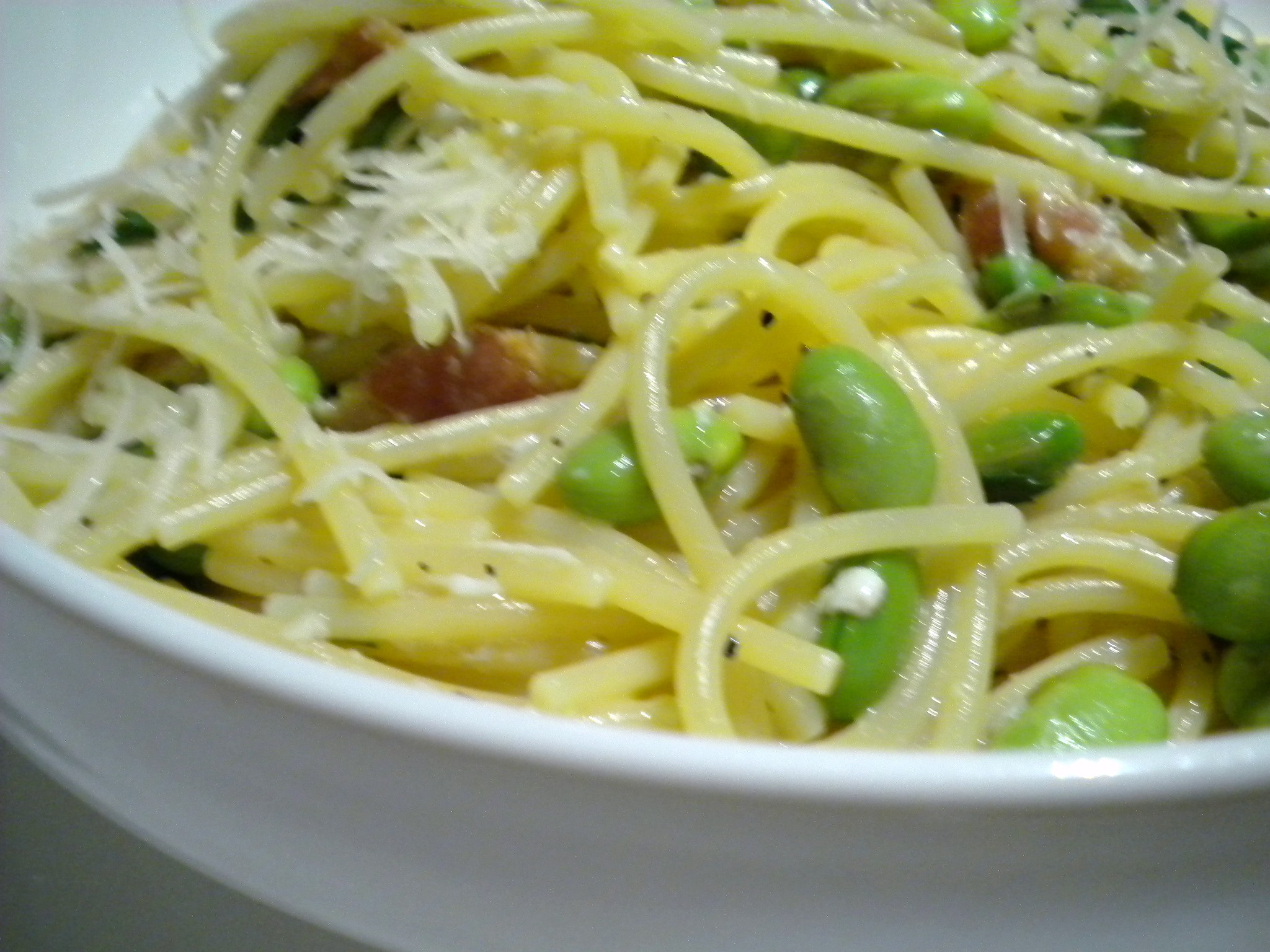 Edamame Carbonara