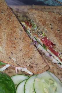 Fried Tofu Sandwich, Cornmeal Breading