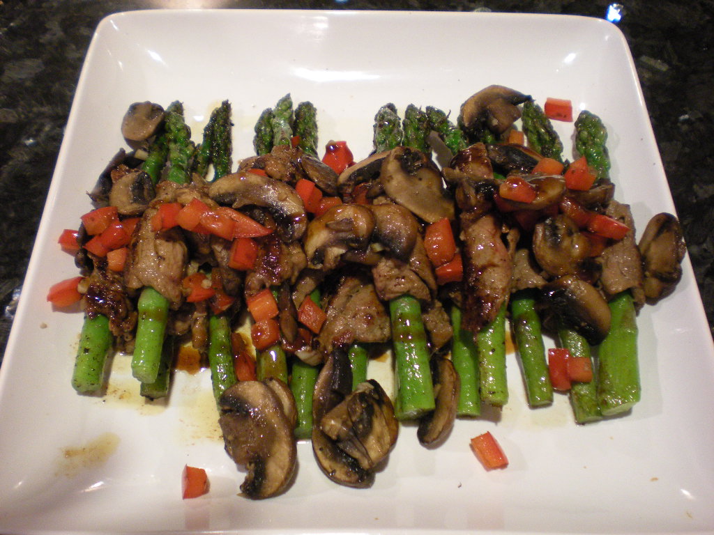 Filet Wrapped Asparagus with Char Siu Sauce