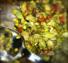 Brussels Sprout Succotash