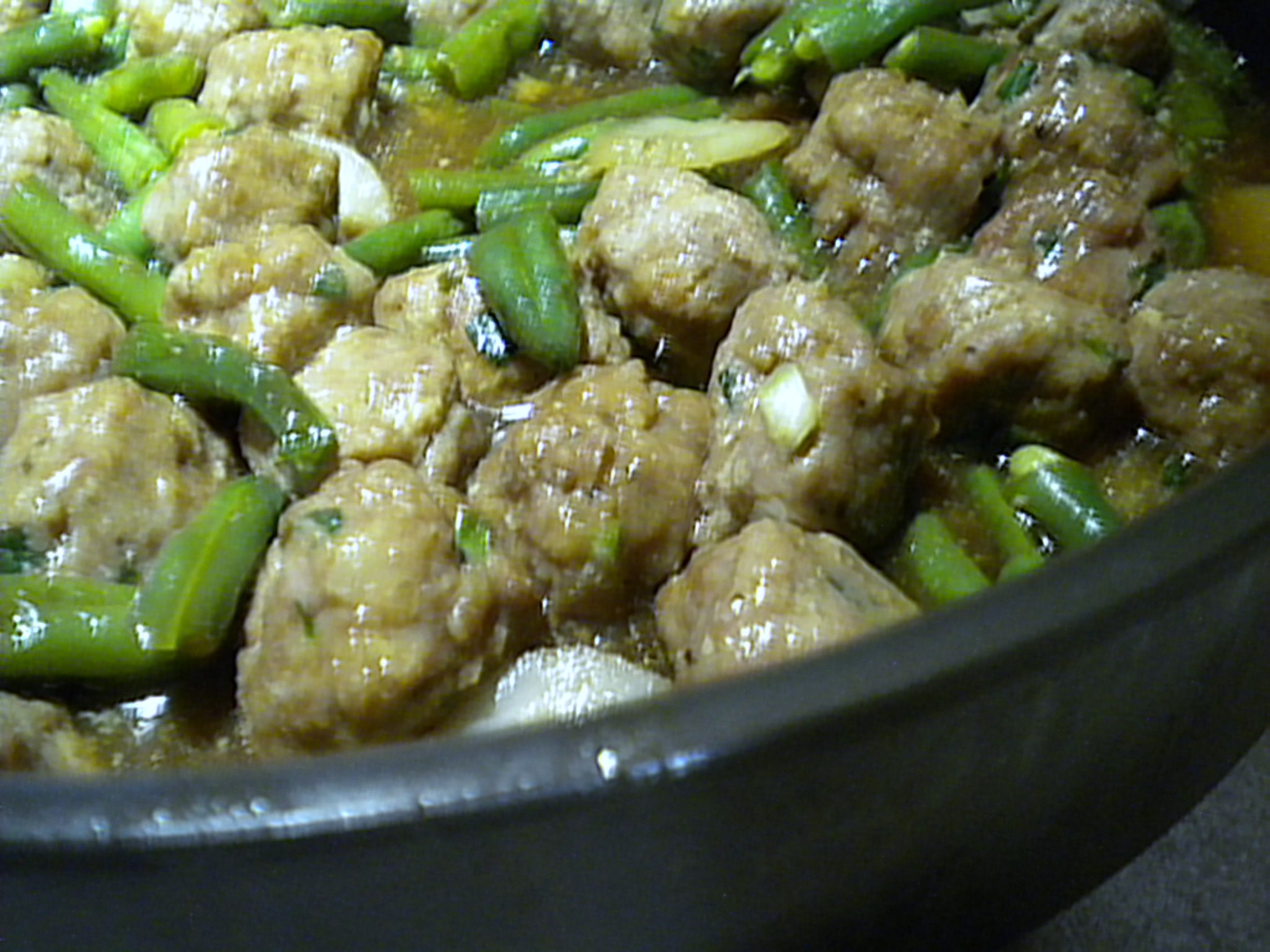 Asian Beans and Pork -The Meatball Version