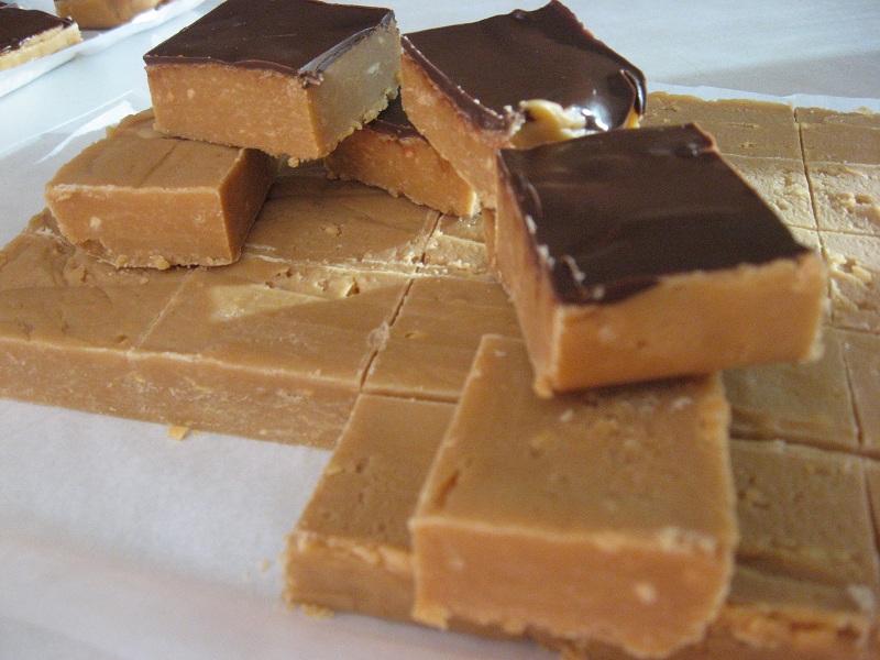 Nutty Peanut Butter Fudge Squares recipe on