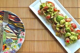Deconstructed Guacamoloe Salad with Cumin-Lime Vinaigrette