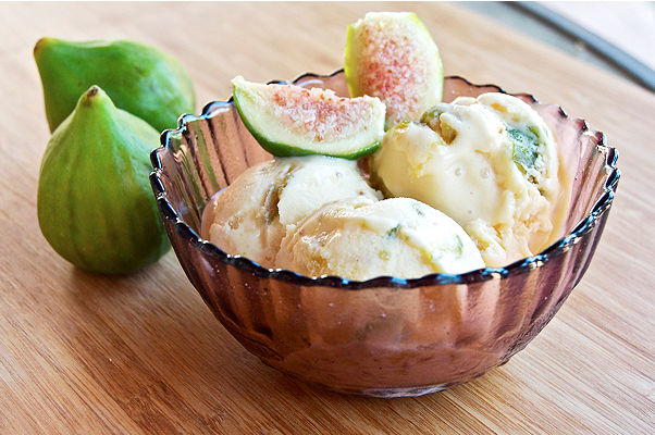 Mascarpone Ice Cream with Caramelized Figs