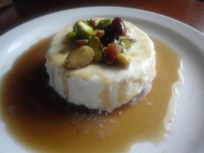 Cream Cheese Ice Cream with Espresso Sauce