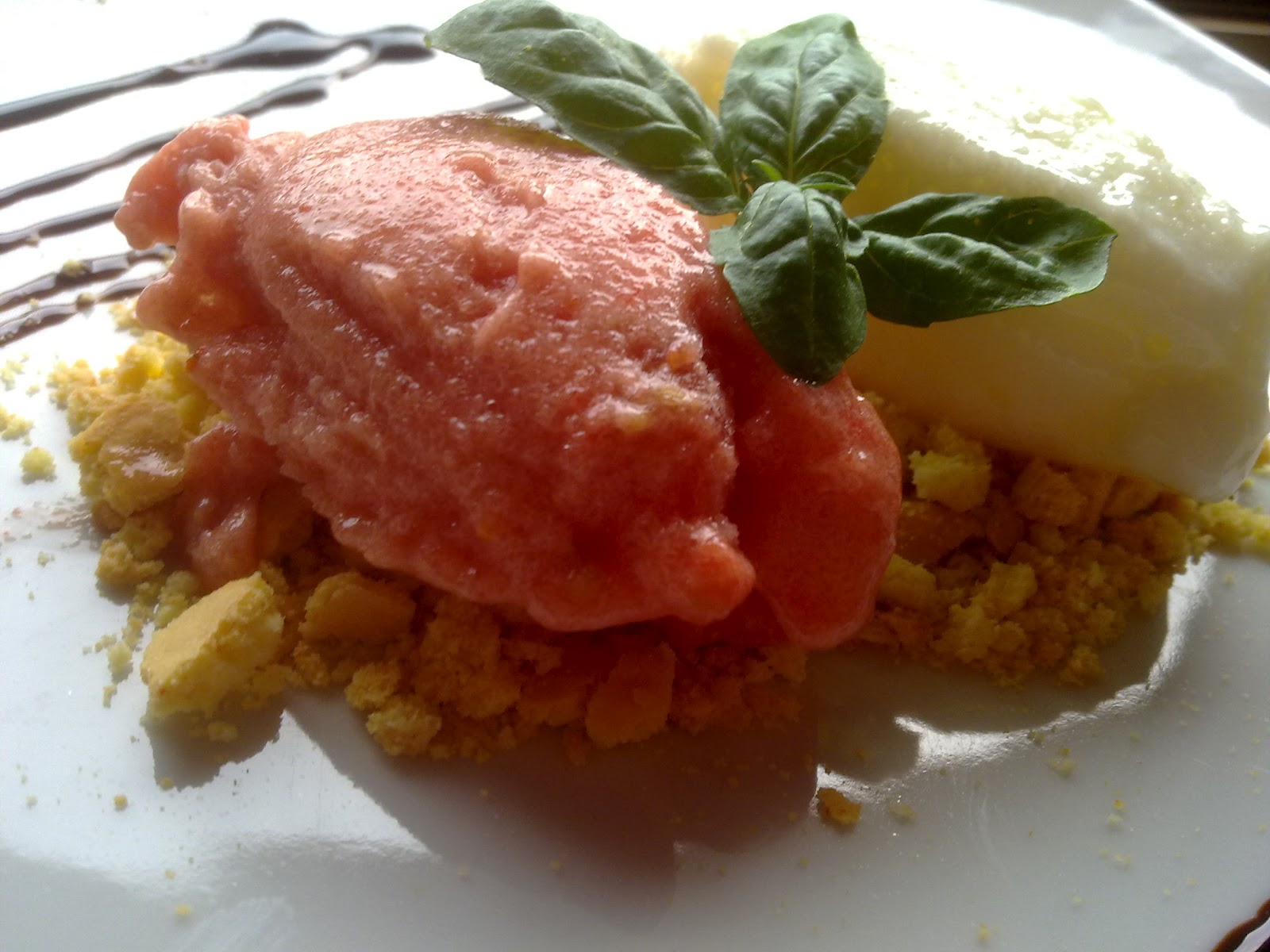 Caprese ice-cream