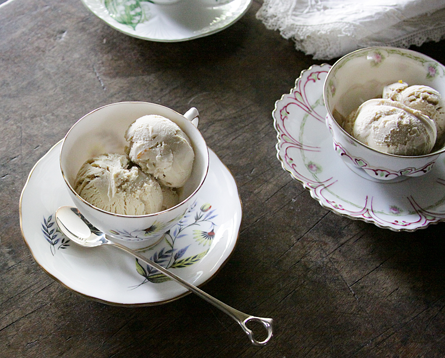 Orange-Scented Smoked Tea Ice Cream