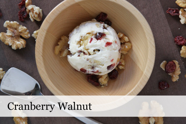 Cranberry Walnut Ice Cream