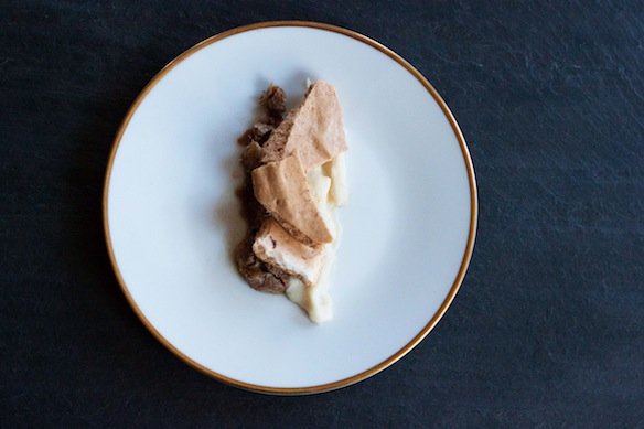 Cinnamon and beer braised pork with caraway porridge