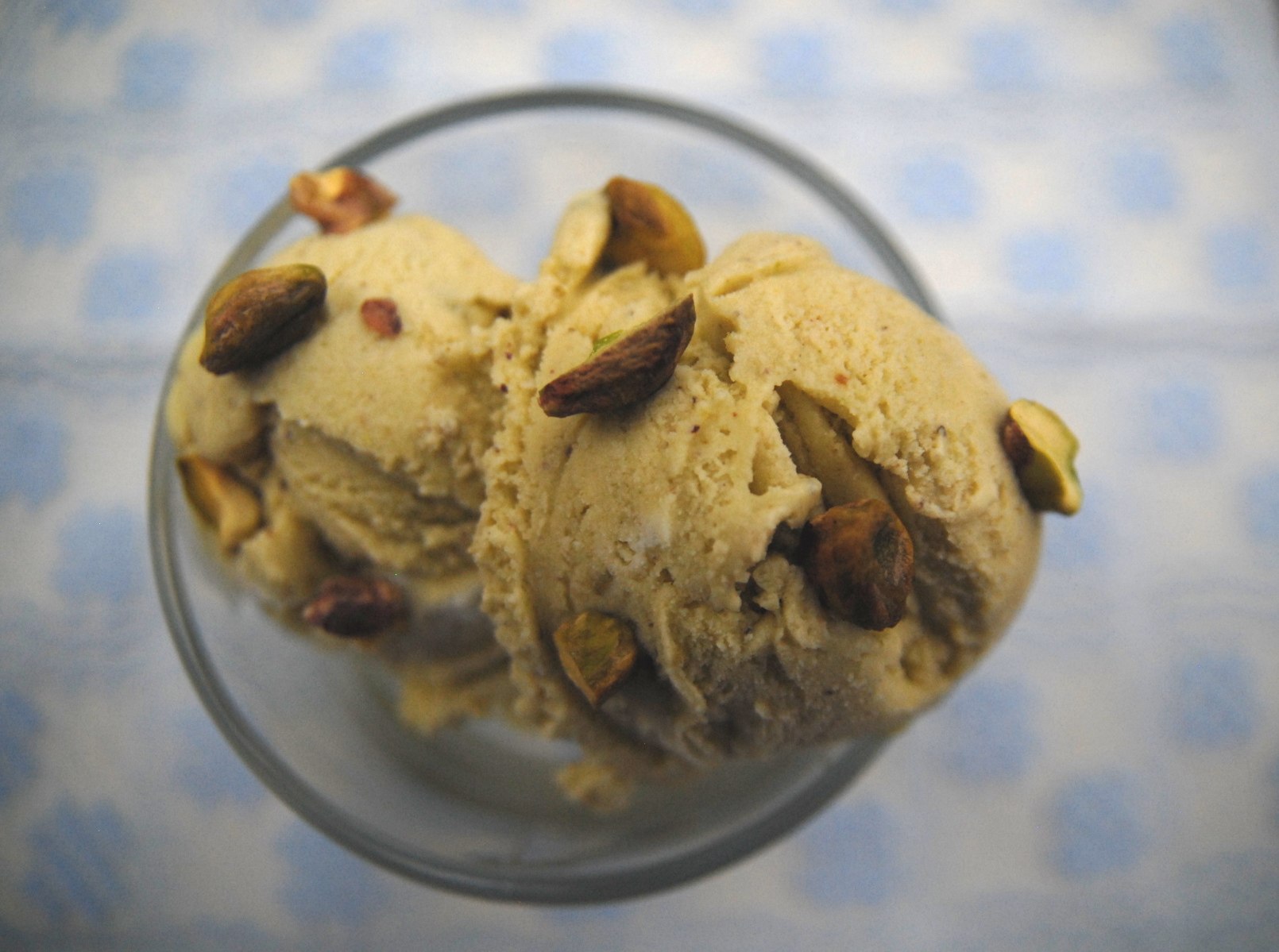 Orange blossom pistachio icecream