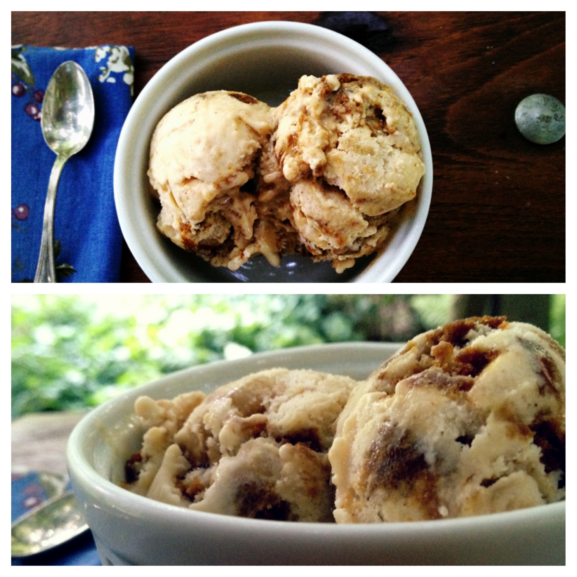 Caramelized Apple Molasses Cookie Ice Cream