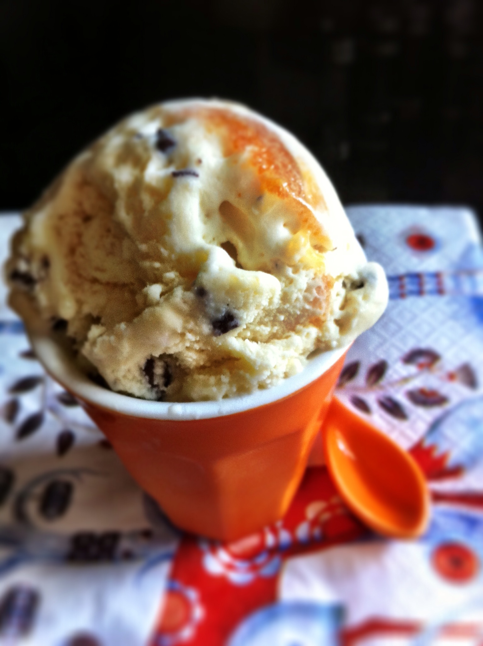 Marzipan Apricot with Chocolate Specks