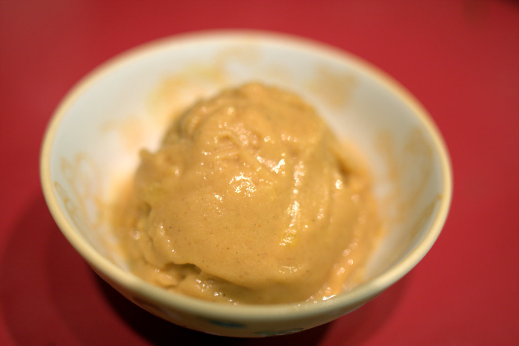 Grilled Peach Sorbet