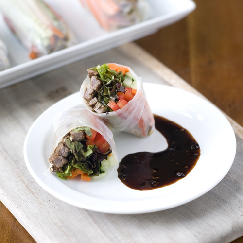 Steak Spring Rolls