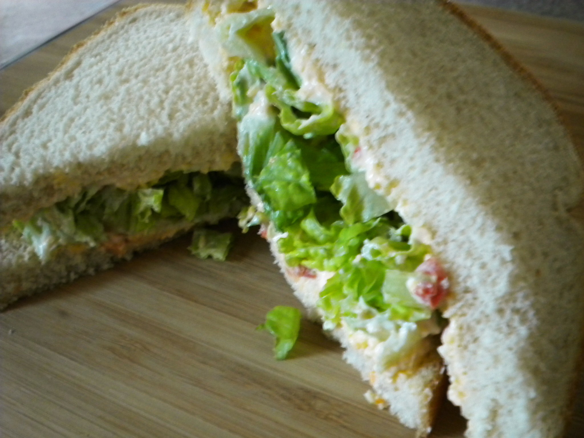 A Dressed Up Lettuce Sandwich
