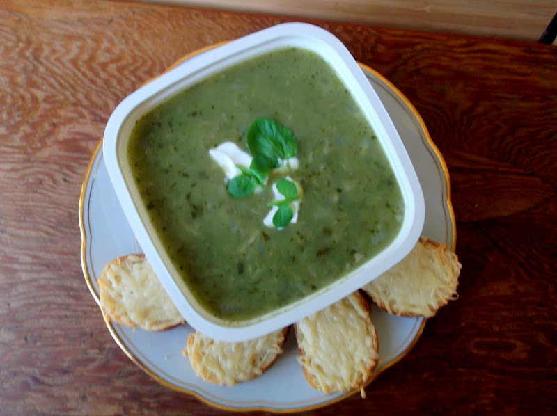 Fresh Watercress, Potato and Celery Root Soup