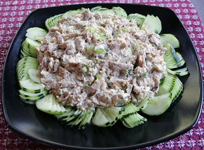 Smoked Trout Spread with Fig, Pecan Swirl