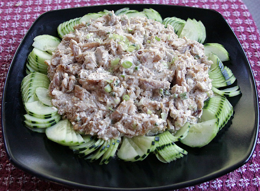 Smoked Trout Spread with Fig, Pecan Swirl