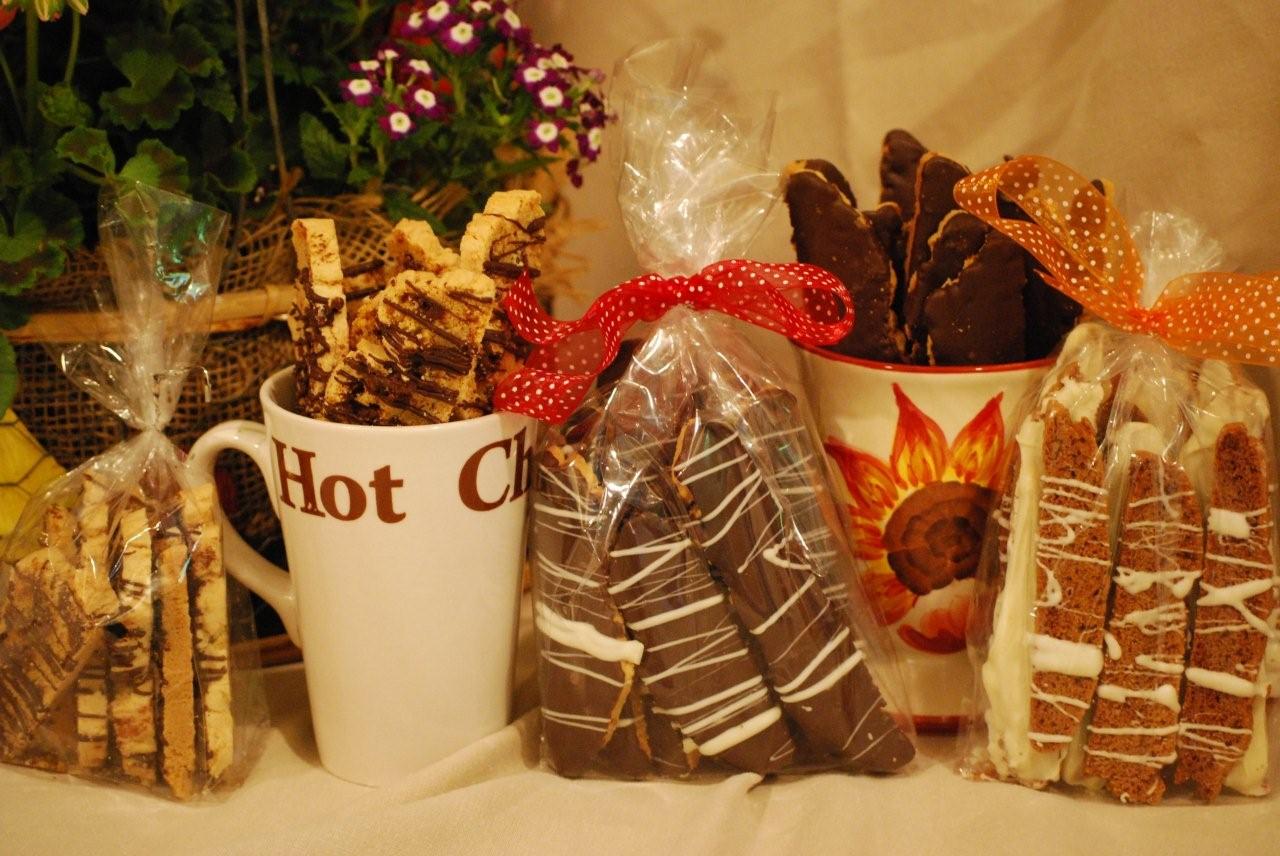 Chocolate Dipped Cranberry Almond Biscotti
